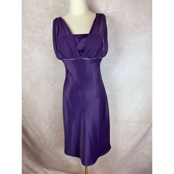 Vintage Purple Gown 90s Y2K Fairy Grunge Vibes - Picture 1 of 7
